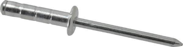 RivetKing - Size 66-69 Dome Head Aluminum Multi Grip Blind Rivet - Steel Mandrel, 0.275" to 0.598" Grip, 3/8" Head Diam, 0.192" to 0.196" Hole Diam, 7/8" Length Under Head, 3/16" Body Diam - Eagle Tool & Supply