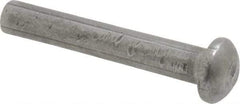 RivetKing - 1/8" Body Diam, Round Uncoated Steel Solid Rivet - 3/4" Length Under Head - Eagle Tool & Supply