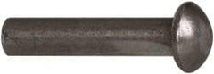 RivetKing - 3/16" Body Diam, Countersunk Uncoated Steel Solid Rivet - 7/8" Length Under Head, 90° Countersunk Head Angle - Eagle Tool & Supply