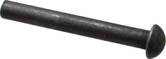 RivetKing - 1/4" Body Diam, Round Uncoated Steel Solid Rivet - 2" Length Under Head - Eagle Tool & Supply