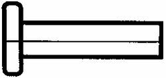 RivetKing - 3/16" Body Diam, Flat Uncoated Aluminum Solid Rivet - 3/8" Length Under Head, Grade 1100F - Eagle Tool & Supply