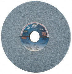 Norton - 8" Diam x 1-1/4" Hole x 1" Thick, J Hardness, 46 Grit Surface Grinding Wheel - Ceramic, Type 5, Coarse Grade, 3,600 Max RPM, Vitrified Bond, One-Side Recess - Eagle Tool & Supply
