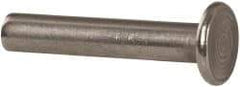 RivetKing - 3/16" Body Diam, Round Uncoated Stainless Steel Solid Rivet - 1" Length Under Head, Grade 18-8 - Eagle Tool & Supply