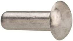 RivetKing - 3/16" Body Diam, Universal Aluminum Solid Rivet - 5/8" Length Under Head, Grade 1100F - Eagle Tool & Supply