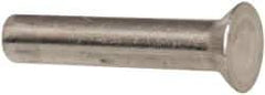 RivetKing - 1/8" Body Diam, Countersunk Aluminum Solid Rivet - 5/8" Length Under Head, Grade 1100F, 78° Countersunk Head Angle - Eagle Tool & Supply