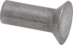 RivetKing - 3/16" Body Diam, Countersunk Uncoated Steel Solid Rivet - 1/2" Length Under Head, 90° Countersunk Head Angle - Eagle Tool & Supply