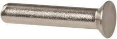 RivetKing - 3/16" Body Diam, Countersunk Stainless Steel Solid Rivet - 1" Length Under Head, Grade 18-8, 90° Countersunk Head Angle - Eagle Tool & Supply