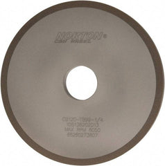 Norton - 6" Diam x 1-1/4" Hole x 1/2" Thick, 120 Grit Surface Grinding Wheel - CBN, Type 1A1, Fine Grade, Resinoid Bond - Eagle Tool & Supply