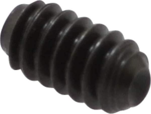 Holo-Krome - #6-32 UNC, 1/4" OAL, Cup Point Set Screw - Grade 8 Alloy Steel, 1/16" Key - Eagle Tool & Supply
