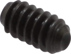Holo-Krome - #6-32 UNC, 1/4" OAL, Cup Point Set Screw - Grade 8 Alloy Steel, 1/16" Key - Eagle Tool & Supply