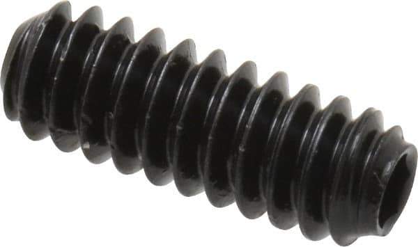 Holo-Krome - #6-32 UNC, 3/8" OAL, Cup Point Set Screw - Grade 8 Alloy Steel, 1/16" Key - Eagle Tool & Supply