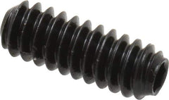 Holo-Krome - #6-32 UNC, 3/8" OAL, Cup Point Set Screw - Grade 8 Alloy Steel, 1/16" Key - Eagle Tool & Supply
