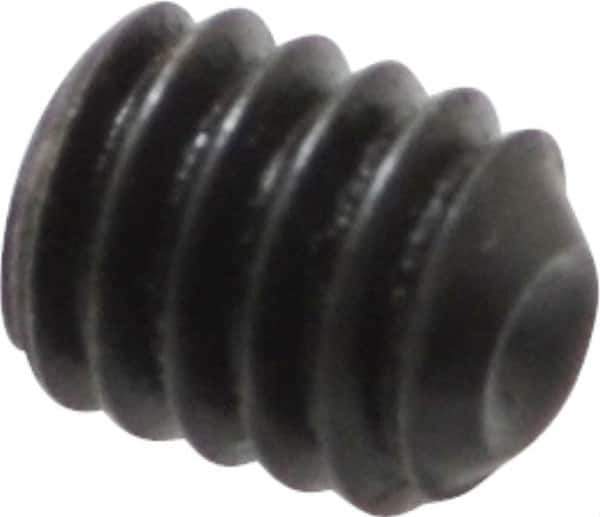 Holo-Krome - #8-32 UNC, 3/16" OAL, Cup Point Set Screw - Grade 8 Alloy Steel, 5/64" Key - Eagle Tool & Supply