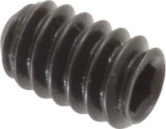 Holo-Krome - #10-24 UNC, 5/16" OAL, Cup Point Set Screw - Grade 8 Alloy Steel, 3/32" Key - Eagle Tool & Supply