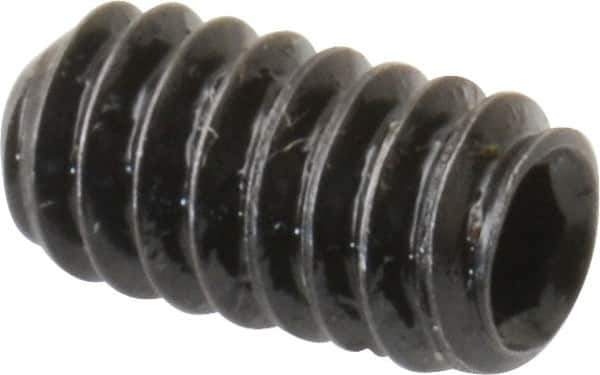 Holo-Krome - #10-24 UNC, 3/8" OAL, Cup Point Set Screw - Grade 8 Alloy Steel, 3/32" Key - Eagle Tool & Supply