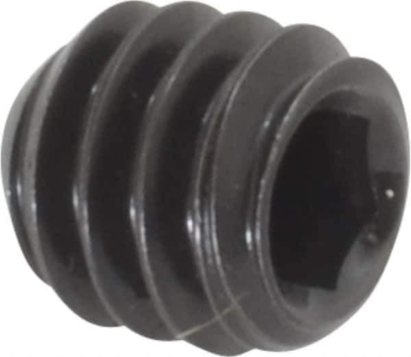 Holo-Krome - 1/4-20 UNC, 1/4" OAL, Cup Point Set Screw - Grade 8 Alloy Steel, 1/8" Key - Eagle Tool & Supply