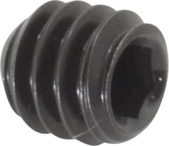 Holo-Krome - 1/4-20 UNC, 1/4" OAL, Cup Point Set Screw - Grade 8 Alloy Steel, 1/8" Key - Eagle Tool & Supply