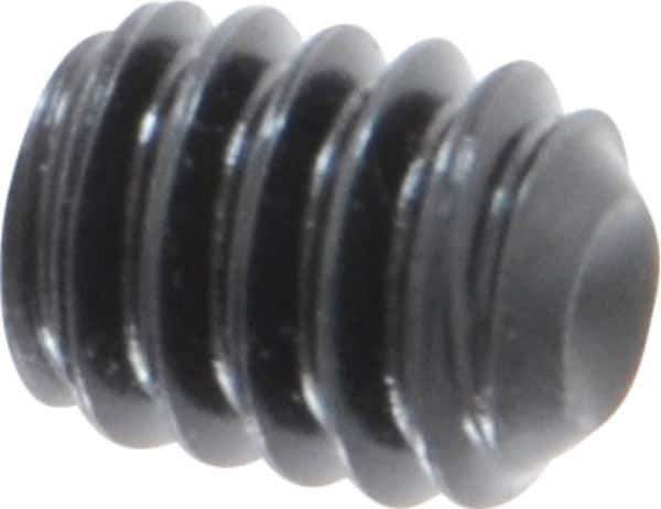 Holo-Krome - 1/4-20 UNC, 5/16" OAL, Cup Point Set Screw - Grade 8 Alloy Steel, 1/8" Key - Eagle Tool & Supply