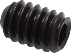 Holo-Krome - 1/4-20 UNC, 3/8" OAL, Cup Point Set Screw - Grade 8 Alloy Steel, 1/8" Key - Eagle Tool & Supply