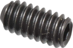 Holo-Krome - 1/4-20 UNC, 1/2" OAL, Cup Point Set Screw - Grade 8 Alloy Steel, 1/8" Key - Eagle Tool & Supply
