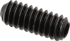 Holo-Krome - 1/4-20 UNC, 5/8" OAL, Cup Point Set Screw - Grade 8 Alloy Steel, 1/8" Key - Eagle Tool & Supply