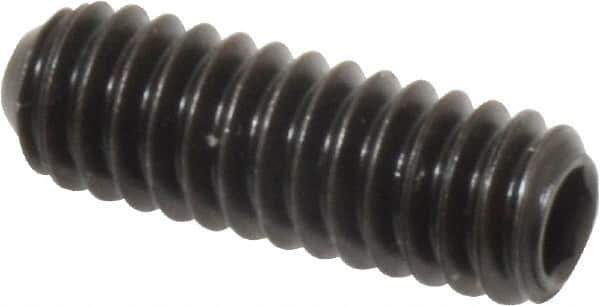Holo-Krome - 1/4-20 UNC, 3/4" OAL, Cup Point Set Screw - Grade 8 Alloy Steel, 1/8" Key - Eagle Tool & Supply