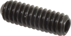 Holo-Krome - 1/4-20 UNC, 3/4" OAL, Cup Point Set Screw - Grade 8 Alloy Steel, 1/8" Key - Eagle Tool & Supply
