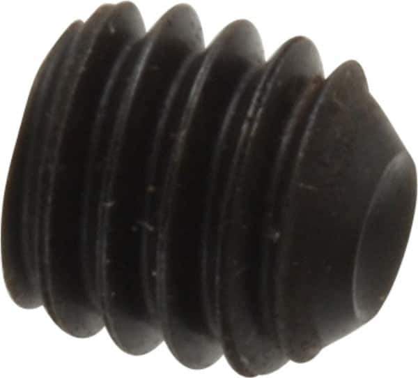 Holo-Krome - 5/16-18 UNC, 5/16" OAL, Cup Point Set Screw - Grade 8 Alloy Steel, 5/32" Key - Eagle Tool & Supply