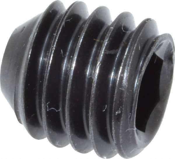 Holo-Krome - 3/8-16 UNC, 3/8" OAL, Cup Point Set Screw - Grade 8 Alloy Steel, 3/16" Key - Eagle Tool & Supply