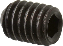 Holo-Krome - 3/8-16 UNC, 1/2" OAL, Cup Point Set Screw - Grade 8 Alloy Steel, 3/16" Key - Eagle Tool & Supply