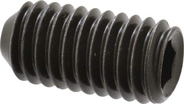 Holo-Krome - 3/8-16 UNC, 3/4" OAL, Cup Point Set Screw - Grade 8 Alloy Steel, 3/16" Key - Eagle Tool & Supply
