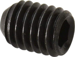 Holo-Krome - #10-32 UNF, 1/4" OAL, Cup Point Set Screw - Grade 8 Alloy Steel, 3/32" Key - Eagle Tool & Supply