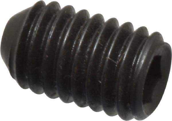 Holo-Krome - #10-32 UNF, 5/16" OAL, Cup Point Set Screw - Grade 8 Alloy Steel, 3/32" Key - Eagle Tool & Supply
