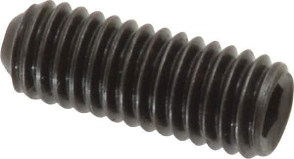 Holo-Krome - #10-32 UNF, 1/2" OAL, Cup Point Set Screw - Grade 8 Alloy Steel, 3/32" Key - Eagle Tool & Supply