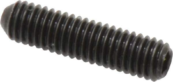 Holo-Krome - #10-32 UNF, 3/4" OAL, Cup Point Set Screw - Grade 8 Alloy Steel, 3/32" Key - Eagle Tool & Supply