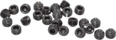 Holo-Krome - 1/4-28 UNF, 3/16" OAL, Cup Point Set Screw - Grade 8 Alloy Steel, 1/8" Key - Eagle Tool & Supply