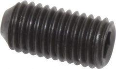Holo-Krome - 1/4-28 UNF, 1/2" OAL, Cup Point Set Screw - Grade 8 Alloy Steel, 1/8" Key - Eagle Tool & Supply