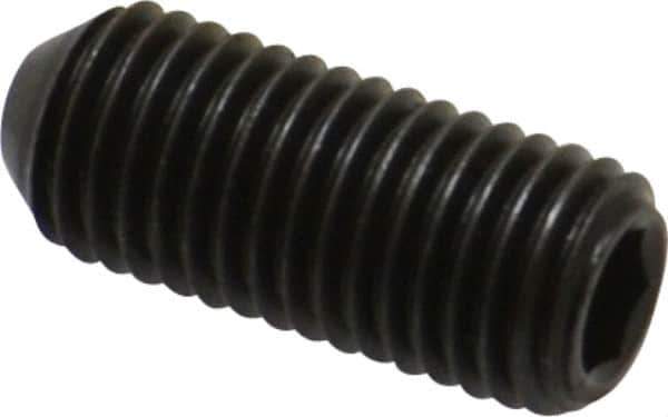 Holo-Krome - 5/16-24 UNF, 3/4" OAL, Cup Point Set Screw - Grade 8 Alloy Steel, 5/32" Key - Eagle Tool & Supply