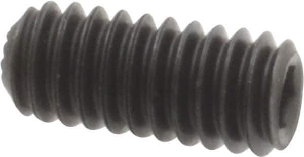 Holo-Krome - #8-32 UNC, 3/8" OAL, Internal Knurl Point Set Screw - Grade 8 Alloy Steel, 5/64" Key - Eagle Tool & Supply