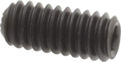 Holo-Krome - #8-32 UNC, 3/8" OAL, Internal Knurl Point Set Screw - Grade 8 Alloy Steel, 5/64" Key - Eagle Tool & Supply