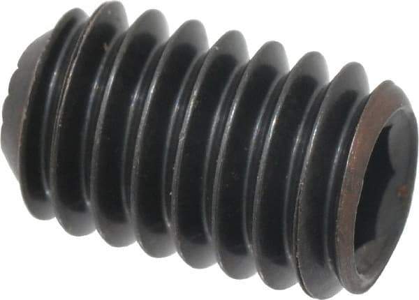 Holo-Krome - 5/16-18 UNC, 1/2" OAL, Internal Knurl Point Set Screw - Grade 8 Alloy Steel, 5/32" Key - Eagle Tool & Supply