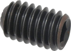 Holo-Krome - 5/16-18 UNC, 1/2" OAL, Internal Knurl Point Set Screw - Grade 8 Alloy Steel, 5/32" Key - Eagle Tool & Supply