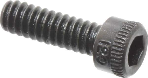 Made in USA - #4-40 UNC Hex Socket Drive, Socket Cap Screw - Alloy Steel, Black Oxide Finish, Fully Threaded, 3/8" Length Under Head - Eagle Tool & Supply