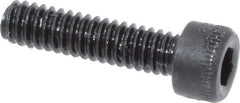 Made in USA - #5-40 UNC Hex Socket Drive, Socket Cap Screw - Alloy Steel, Black Oxide Finish, Fully Threaded, 1/2" Length Under Head - Eagle Tool & Supply