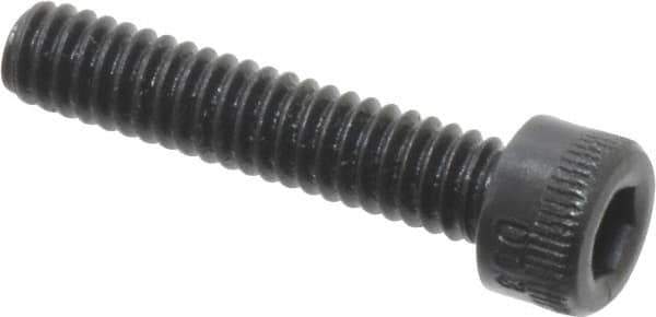 Made in USA - #5-40 UNC Hex Socket Drive, Socket Cap Screw - Alloy Steel, Black Oxide Finish, Fully Threaded, 5/8" Length Under Head - Eagle Tool & Supply