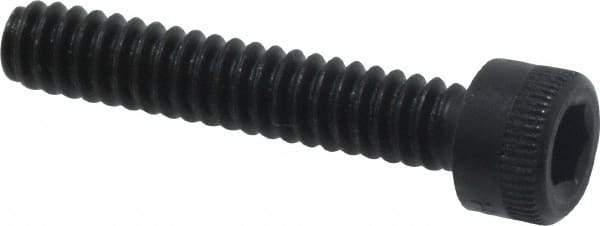 Made in USA - #6-32 UNC Hex Socket Drive, Socket Cap Screw - Alloy Steel, Black Oxide Finish, Fully Threaded, 3/4" Length Under Head - Eagle Tool & Supply
