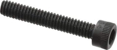 Made in USA - #8-32 UNC Hex Socket Drive, Socket Cap Screw - Alloy Steel, Black Oxide Finish, Fully Threaded, 1" Length Under Head - Eagle Tool & Supply