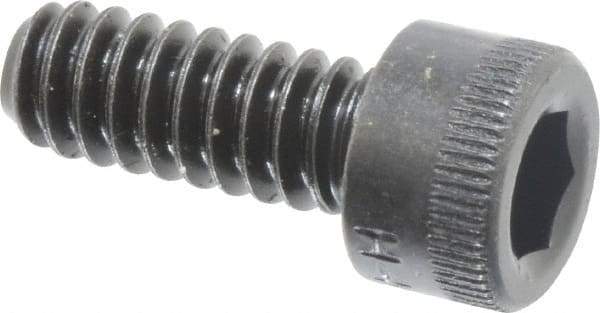 Made in USA - #10-24 UNC Hex Socket Drive, Socket Cap Screw - Alloy Steel, Black Oxide Finish, Fully Threaded, 1/2" Length Under Head - Eagle Tool & Supply