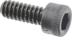 Made in USA - #10-24 UNC Hex Socket Drive, Socket Cap Screw - Alloy Steel, Black Oxide Finish, Fully Threaded, 1/2" Length Under Head - Eagle Tool & Supply