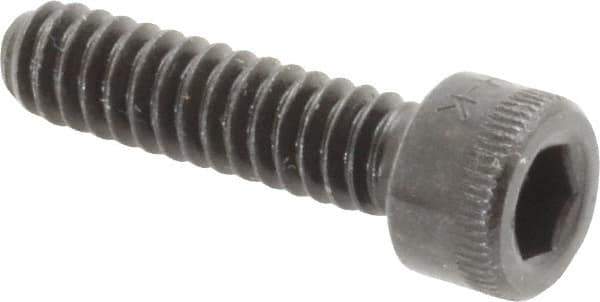 Made in USA - #10-24 UNC Hex Socket Drive, Socket Cap Screw - Alloy Steel, Black Oxide Finish, Fully Threaded, 3/4" Length Under Head - Eagle Tool & Supply